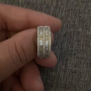 EEFY 14k white gold ring. 1.04 diamond weight. Princess cut.